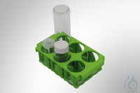 Ablagebox-Einsatz – für Probenfläschchen und Reagenzgläser, Typ: 6 x Ø 20 - 30 m